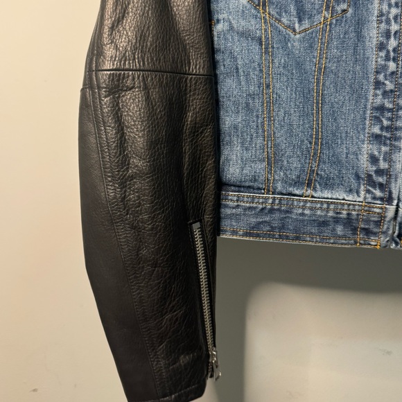Rag & Bone Denim & Leather Jacket - Picture 5 of 9